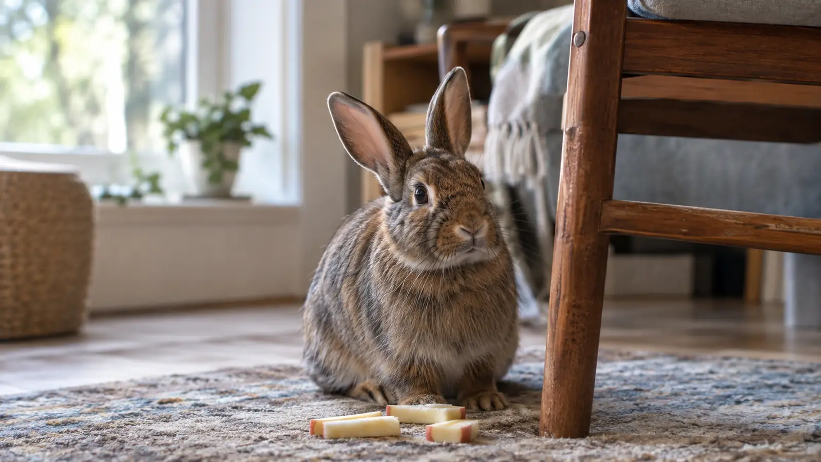 How to Stop a Rabbit Chewing Furniture With Apple Sticks